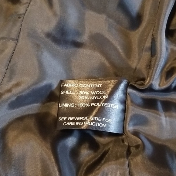 Womens black dress coat - Picture 8 of 10